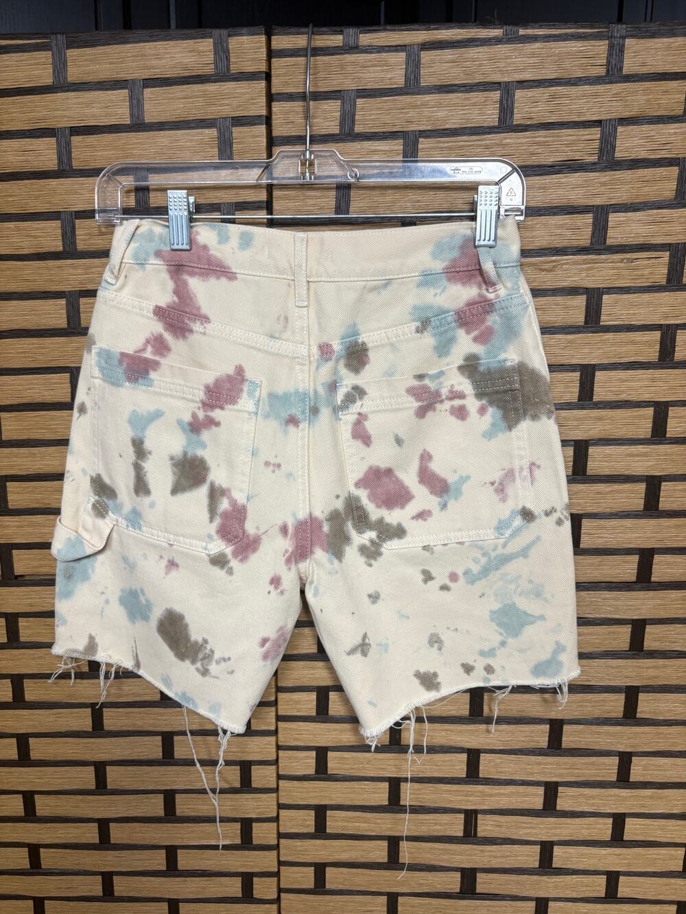 Pacsun Cream Tie Dye Shorts Size 26